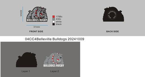 Custom Rubber Charms - 04CC4Belleville Bulldogs - Reorder