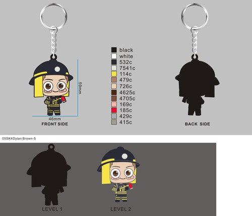 Custom rubber keychains-05SK4Dylan Brown(sample order)