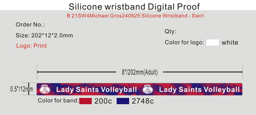 Silicone Wristband - Swirl  21SW4Michael Gros240825