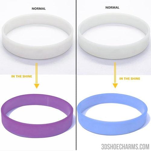 Custom UVReact Silicone Wristbands