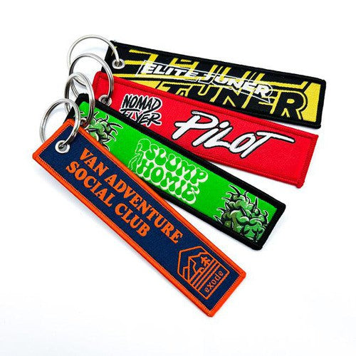 Double-Sided Custom Woven Keychains