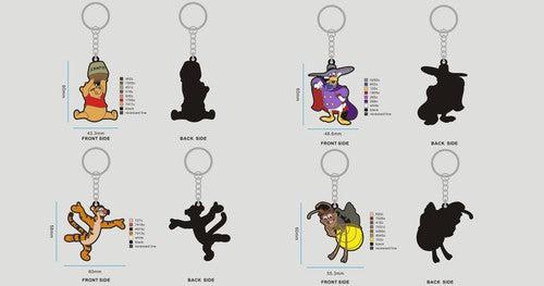 CUSTOM RUBBER KEYCHAINS - 04RK4Margaret Judge 2471