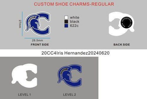 CUSTOM SHOE CHARMS-20CC4Iris Hernandez