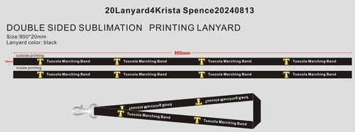 CUSTOM DYE SUBLIMATION LANYARDS-20Lanyard4Krista Spence