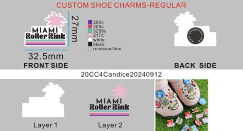 CUSTOM SHOE CHARMS-20CC4Candice