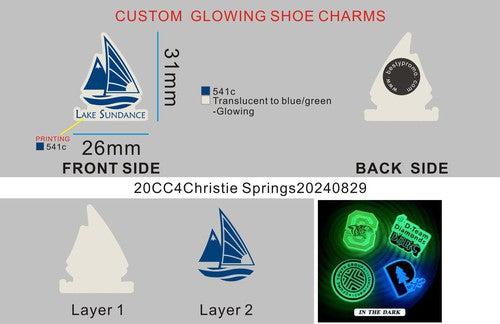 CUSTOM GLOWING SHOE CHARMS-20CC4Christie Springs