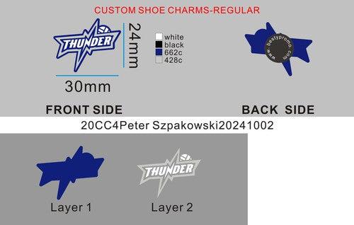 Custom shoe charms-reorder 20CC4Peter Szpakowski