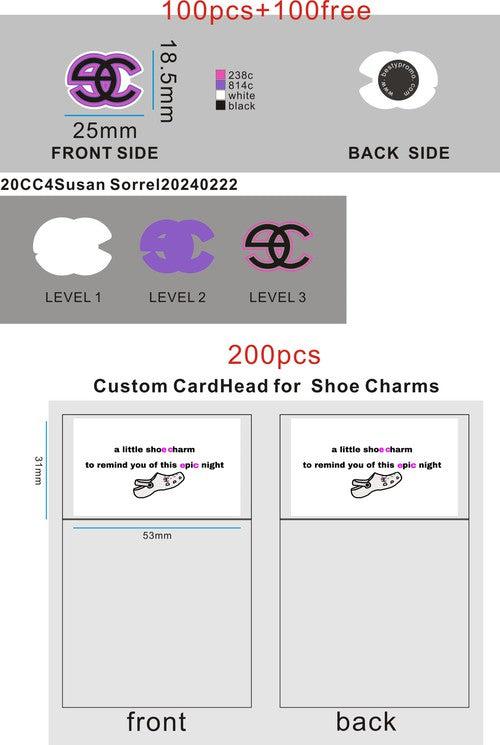 CUSTOM SHOE CHARMS - 20CC4Susan Sorrel