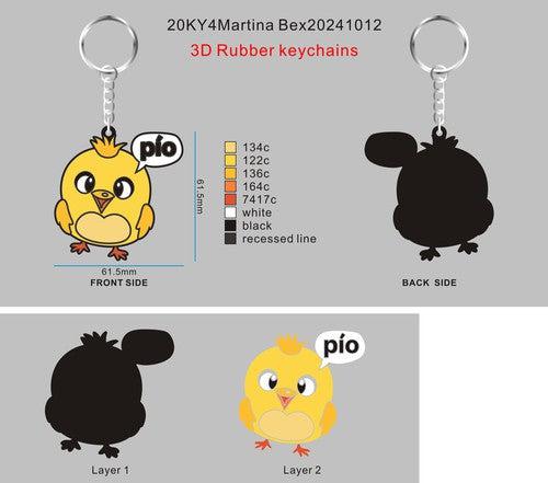 CUSTOM RUBBER KEYCHAINS-reorder 20KY4Martina Bex