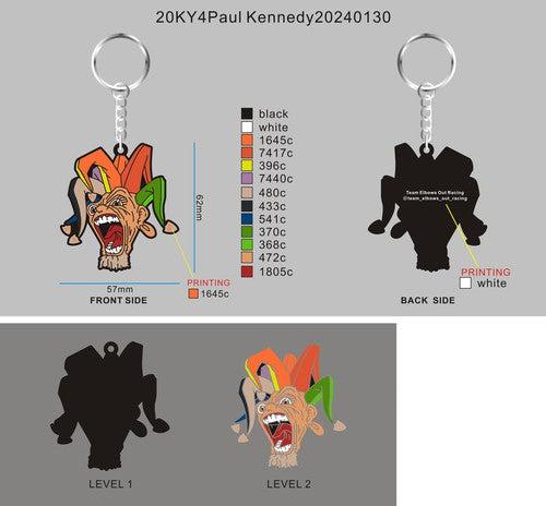 CUSTOM RUBBER KEYCHAINS -20KY4Paul Kennedy