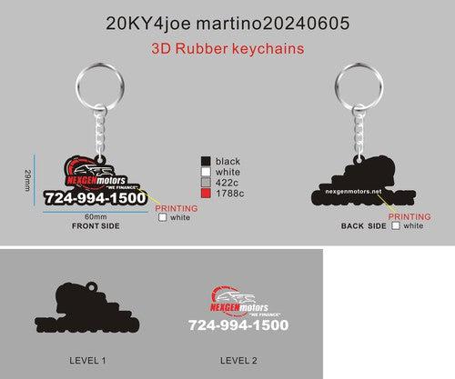 CUSTOM RUBBER KEYCHAINS - 20KY4joe martino