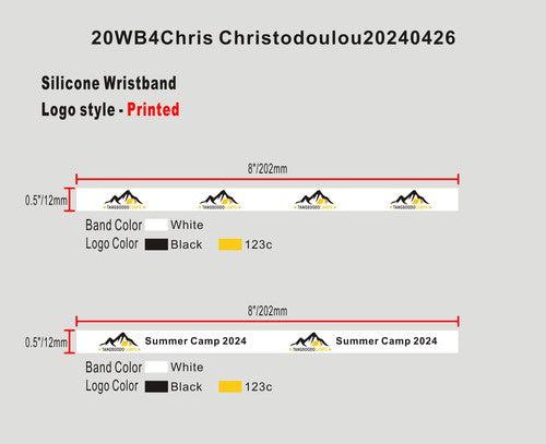 CUSTOM Silicone Wristband-20WB4Chris Christodoulou