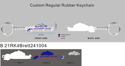 CUSTOM RUBBER KEYCHAIN 21RK4Brett