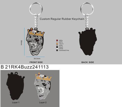 CUSTOM RUBBER KEYCHAIN 21RK4Buzz