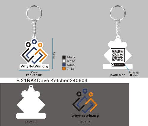 CUSTOM RUBBER KEYCHAIN 21RK4Dave Ketchen