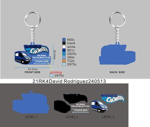 CUSTOM RUBBER KEYCHAIN 21RK4David Rodriguez