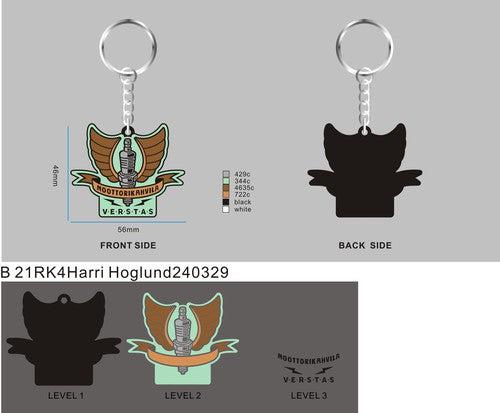 CUSTOM RUBBER KEYCHAIN-21RK4Harri Hoglund