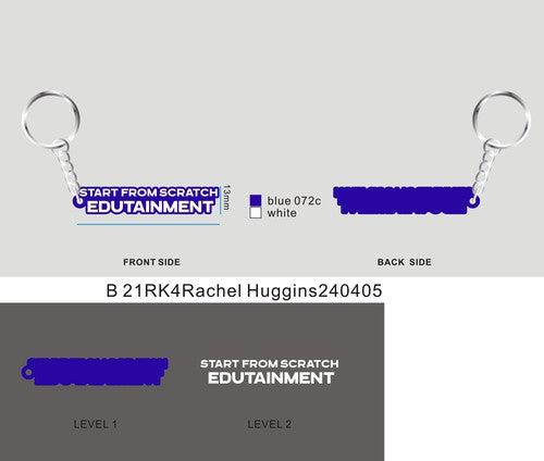 CUSTOM RUBBER KEYCHAIN-21RK4Rachel Huggins