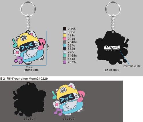 CUSTOM RUBBER KEYCHAIN-21RK4Younghoo Moon