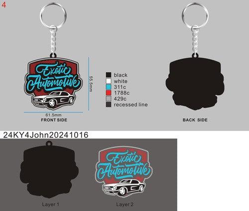 CUSTOM RUBBER KEYCHAINS - 24KY4John20241016