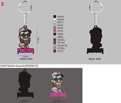 CUSTOM RUBBER KEYCHAINS - 24KY4John Aucoin20240415