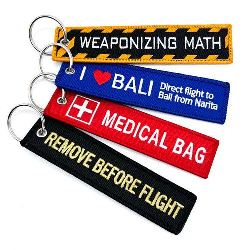 Double-Sided Custom Embroidered Keychain