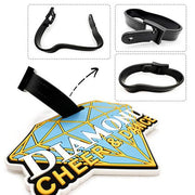 Custom 3D Die-Cut PVC Rubber Luggage Tag