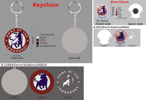 CUSTOM CHARMS/CUSTOM RUBBER KEYCHAIN-23RK/CC4Ferrin Robbins240820