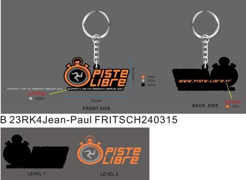 CUSTOM RUBBER KEYCHAIN-23RK4Jean Paul FRITSCH240315