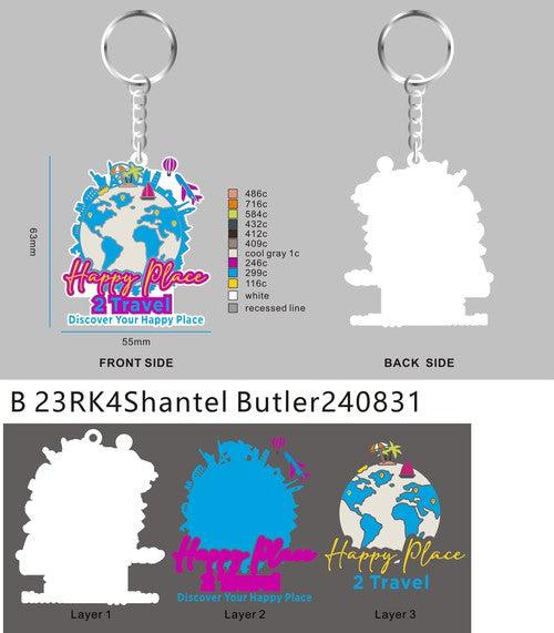 CUSTOM RUBBER KEYCHAIN-23RK4Shantel Butler240831