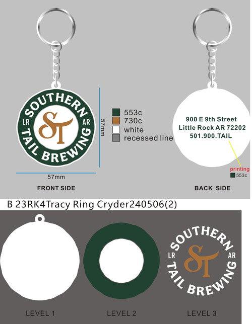 CUSTOM RUBBER KEYCHAIN-23RK4Tracy Ring Cryder240506