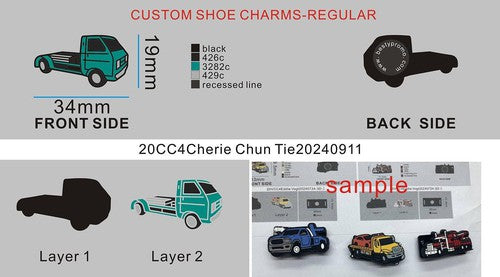 CUSTOM SHOE CHARMS-20CC4Cherie Chun Tie