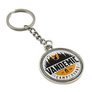 Dual-Sided Doming Metal Keychain