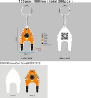 CUSTOM RUBBER KEYCHAINS And Wristband- 20KY+WB-Emre Can Sonat