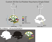 Rubber keychain and Air freshener and Bottle openers 21RK4L J Knecht