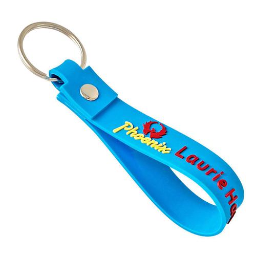 Custom Rubber Keychain Strap with Logo