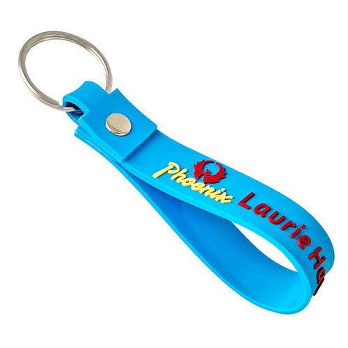 Custom Rubber Keychain Strap with Logo