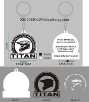 Cutom rubber keychain-Reorder U7087