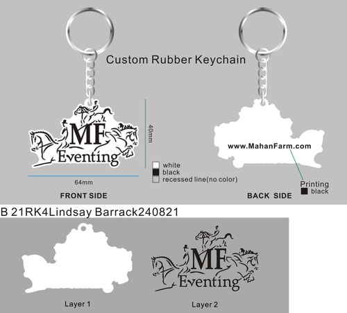 CUSTOM RUBBER KEYCHAIN 21RK4Lindsay Barrack