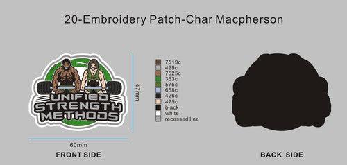 CUSTOM EMBROIDERY PATCH-20CC4Char Macpherson