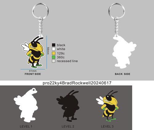 3D Rubber Keychain - pro22ky4BradRockwell20240617